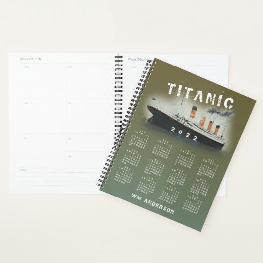 2022 Titanic Calendar  Planner (Display)