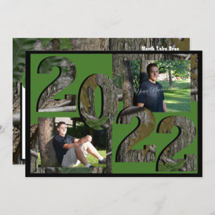 2022 Tree Camo Afstuderen Twin Photo Hunter Green  Kaart