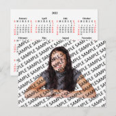 2022 Uw favoriete foto-zakkalender Briefkaart (Voorkant / Achterkant)
