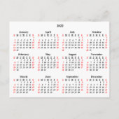 2022 Uw favoriete foto-zakkalender Briefkaart (Achterkant)