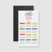 2022 Uw Logo-branded regenboogkalender (Voorkant / Achterkant)