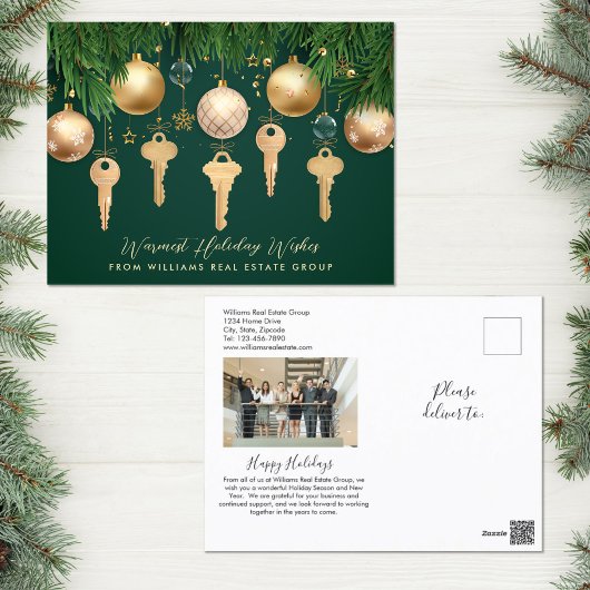 2022 Verkocht Sign Foto Real Estate Holiday Briefk Feestdagenkaart