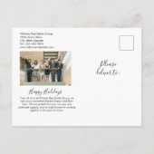 2022 Verkocht Sign Foto Real Estate Holiday Briefk Feestdagenkaart (Achterkant)