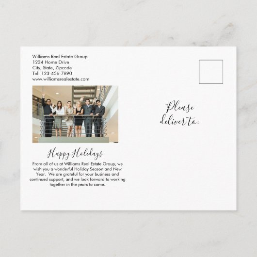 2022 Verkocht Sign Foto Real Estate Holiday Briefk Feestdagenkaart (Achterkant)