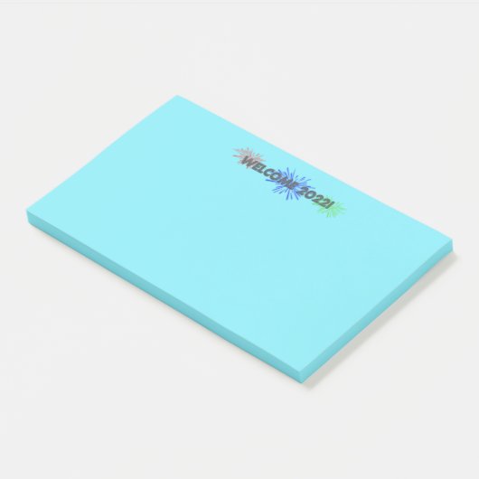 2022 verwelkomen! post-it notes (Schuin)