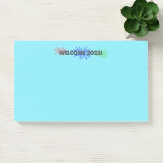 2022 verwelkomen! post-it notes (Kantoor)