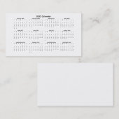 2022 Visitekaartje voor de kalender voor mapgroott (Voorkant / Achterkant)