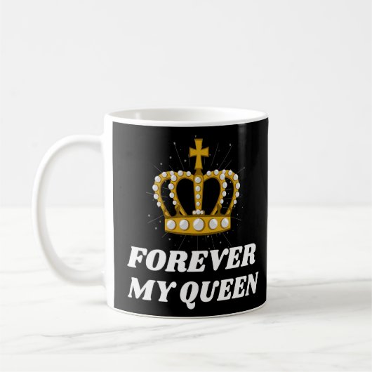 2022 Voor altijd mijn koningin Britse trots E Koffiemok (Links)