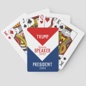 2022 Voorzitter Trump President 2024 Pokerkaarten (Achterkant)