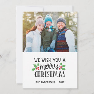 2022 Vroege kerstfoto-Kaart Feestdagenkaart
