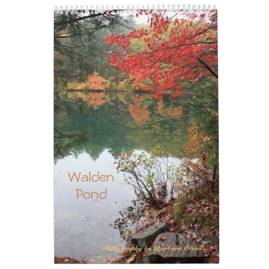 2022 Walden Pond: 1 pagina 11 x 17 formaat Kalender (Hoes)