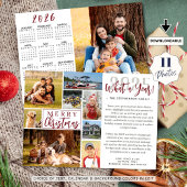 2022 Wat een jaar foto collage 2023 kalender Feestdagenkaart