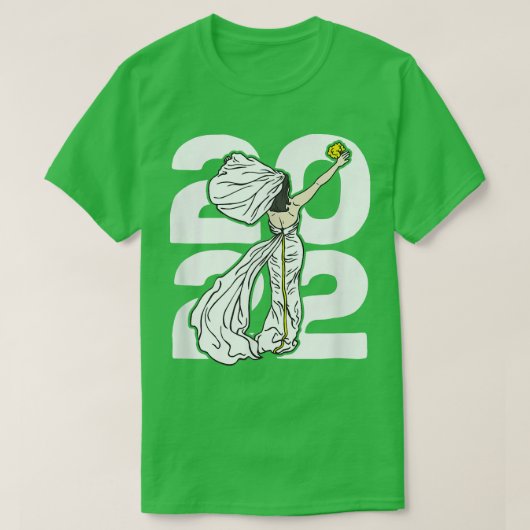 2022 Wedding Bride Throwing Bouquet Jubileum 2 T-shirt (Design voorkant)