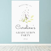 2022 Welkomstteken voor Wilde Afstuderen Canvas Afdruk (Insitu (Houten vloer))