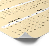 2022 Westie Yarly Calendar-Poster Poster (Hoek)