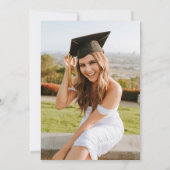 2022 Wilde bloem Foto Afstuderen Uitnodiging (Achterkant)