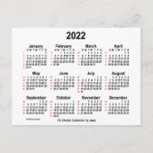 2022 Witte agenda van 52 weken, van Janz Briefkaart (Voorkant)