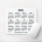 2022 Witte kalender van Janz Muismat (Met muis)