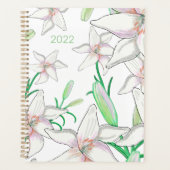 2022 Witte Lilies Planner (Voorkant)