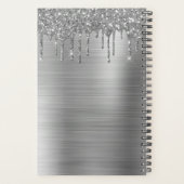 2022 Zilveren Glitter Wimperharen Glam Planner (Achterkant)