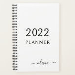 2022 Zwart wit meisje Manuscript monogram Naam Mod Planner<br><div class="desc">2022 Witte en zwarte monogram Voeg uw eigen Script Name 2022 Calendar Wedding Event Planner toe. Dit maakt de perfecte liefhebbende 16 verjaardag,  bruiloft,  vrijgezellenfeest,  verjaardagsdag,  baby shower of vrijgezellenfeest voor iemand die van luxe glam en stijl houdt.</div>