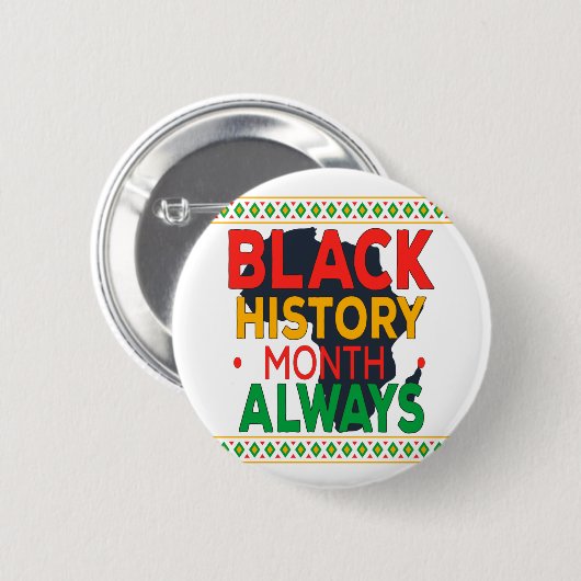 2022 Zwarte geschiedenismaand altijd - Afrikaans-A Ronde Button 5,7 Cm (Voorkant /achterkant)