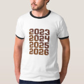 2023 2024 2025 2026 | Evolving Year Design T-shirt (Voorkant)