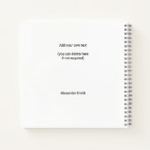 2023 2024 2025 2026 Kalender Modern Aangepaste fot Notitieboek (Achterkant)