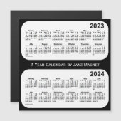 2023-2024 2 jaar zwart-wit agenda van Janz (Voorkant / Achterkant)