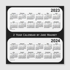 2023-2024 2 jaar zwart-wit agenda van Janz