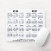 2023 - 2024 Calendar Minimalist Custom Muismat (Met muis)