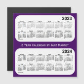 2023-2024 Paars 2 jaar agenda van Janz Magnet (Voorkant / Achterkant)