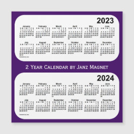 2023-2024 Paars 2 jaar agenda van Janz Magnet