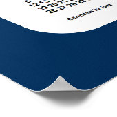 2023-2024 Politiebox Blauwe schoolagenda van Janz Poster (Hoek)