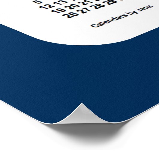 2023-2024 Politiebox Blauwe schoolagenda van Janz Poster (Hoek)