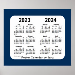 2023-2024 Politiebox Blauwe schoolagenda van Janz Poster