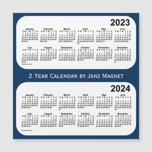 2023-2024 Politiedoos Blauw 2 jaar Agenda van Janz (Voorkant)