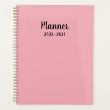 2023-2024 roze Maandelijkse/Weekplanner