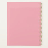 2023-2024 roze Maandelijkse/Weekplanner Planner (Achterkant)