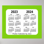 2023-2024 Schoolkalender van Janz Poster (Voorkant)