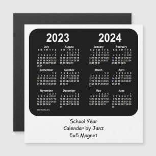 2023-2024 Schoolkalender voor zwart-wit door Janz