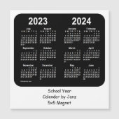 2023-2024 Schoolkalender voor zwart-wit door Janz (Voorkant)