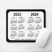 2023-2024 Schoolkalender voor zwart-wit door Janz Muismat (Met muis)