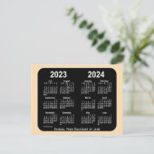 2023-2024 Schoolkalender Wheat Neon Mini door Janz Briefkaart (Staand voorkant)