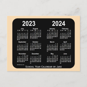 2023-2024 Schoolkalender Wheat Neon Mini door Janz Briefkaart