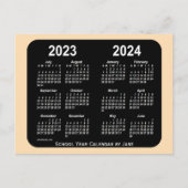 2023-2024 Schoolkalender Wheat Neon Mini door Janz Briefkaart (Voorkant)