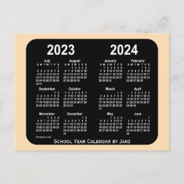 2023-2024 Schoolkalender Wheat Neon Mini door Janz Briefkaart