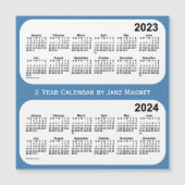 2023-2024 Steel Blue 2 Year Agenda van Janz (Voorkant)