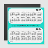 2023-2024 Turquoise 2 Year Agenda van Janz (Voorkant / Achterkant)