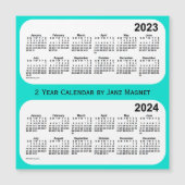 2023-2024 Turquoise 2 Year Agenda van Janz (Voorkant)